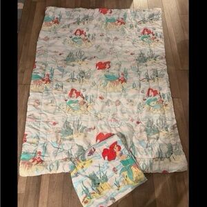 Vintage Disney Ariel Twin Bedding Set